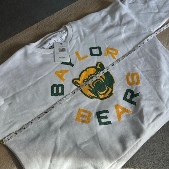 Baylor Bears Pressbox Women's Crewneck Sweatshirt White Small NEW - Picture 6 of 7